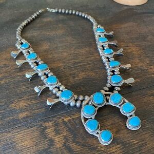 Vintage Squash Blossom Necklace